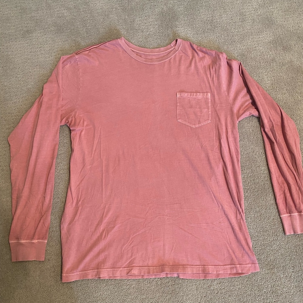 Salmon pink RVCA long sleeve shirt